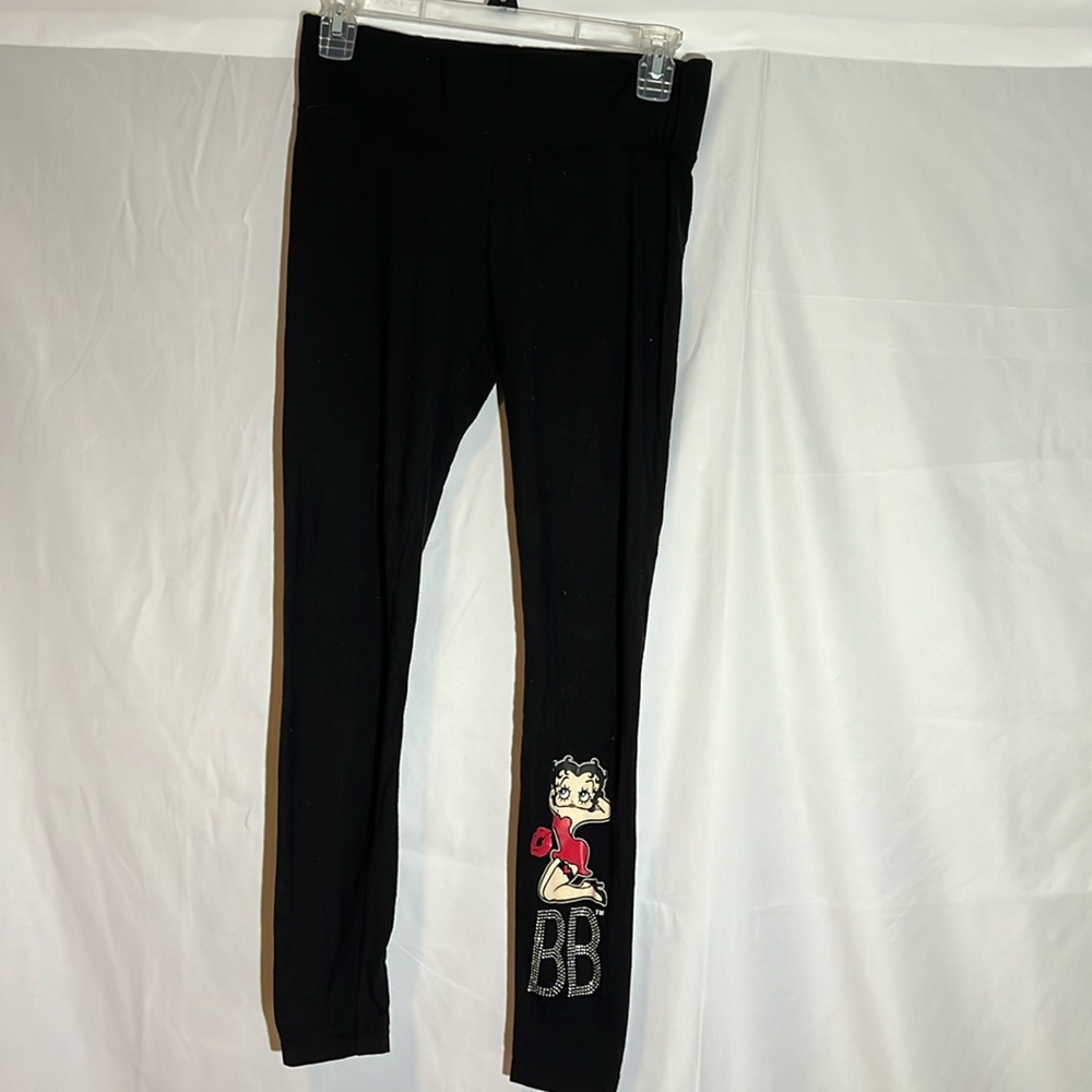 Universal Studios Betty Boop black leggings size SM